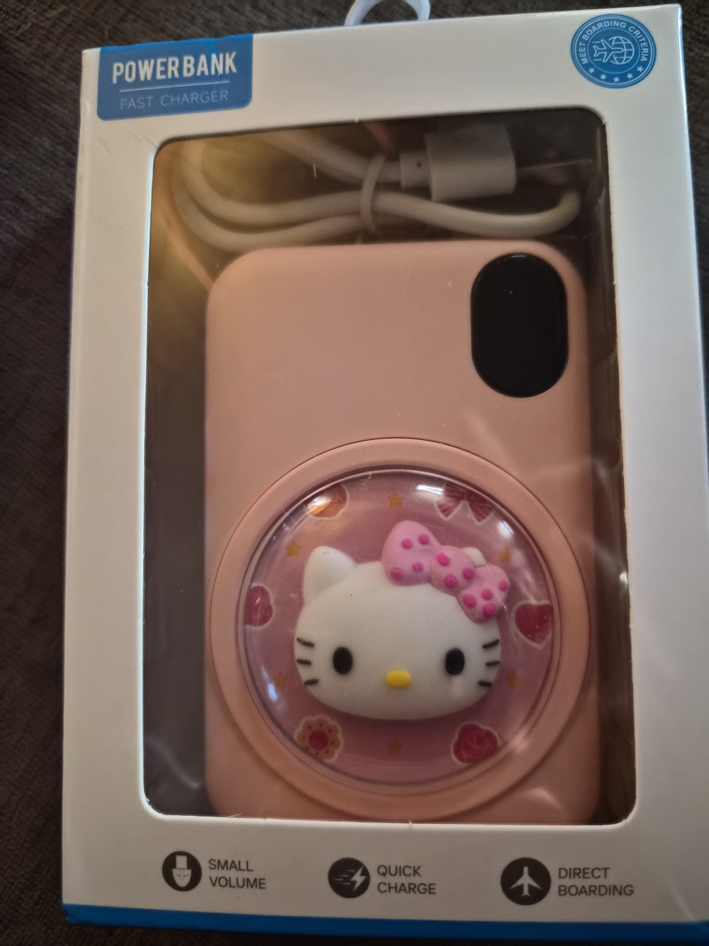 Hello Kitty Pink Power Bank Fast Charger